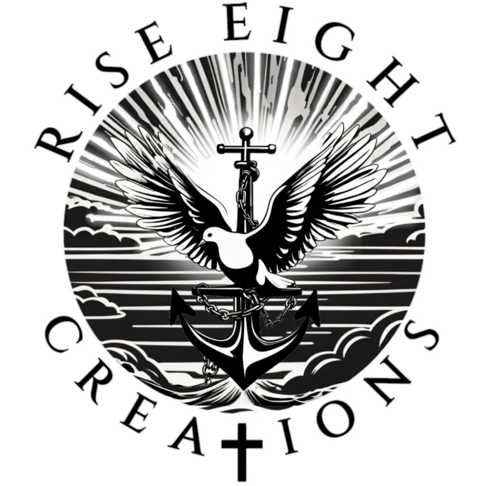 Rise Eight Creations Square Logo Black